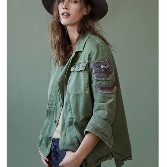 Free People Jackets & Blazers - 🛑SOLD Free people embellished military jacket